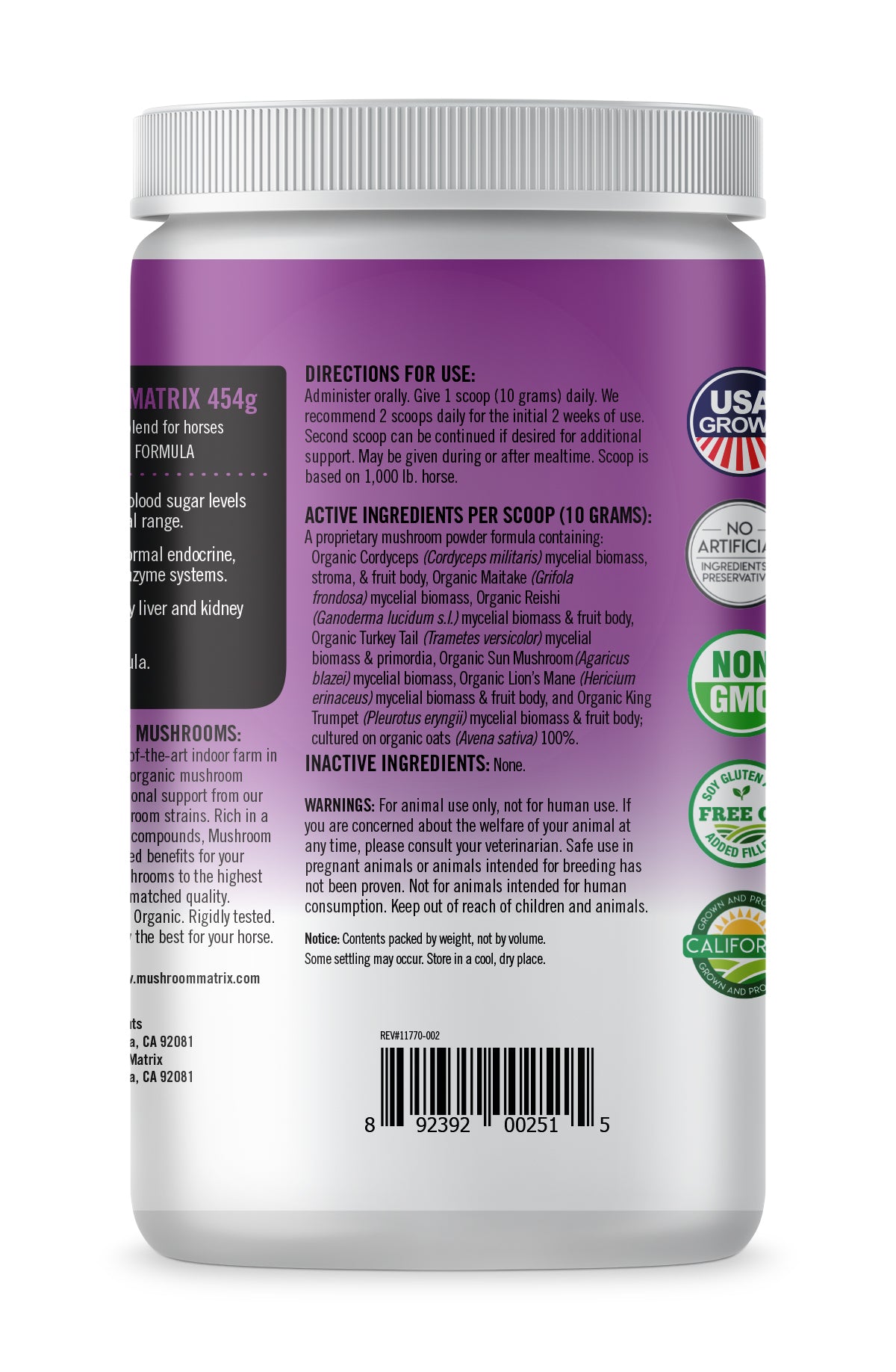 Metabolic Matrix Mushroom Supplement