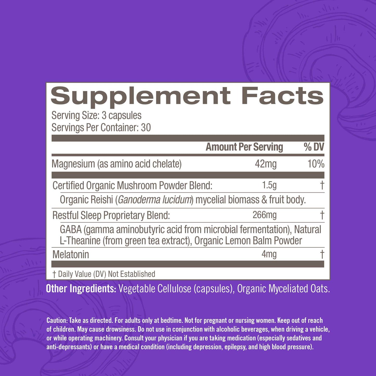 Om Sleep Mushroom Superfood Capsules