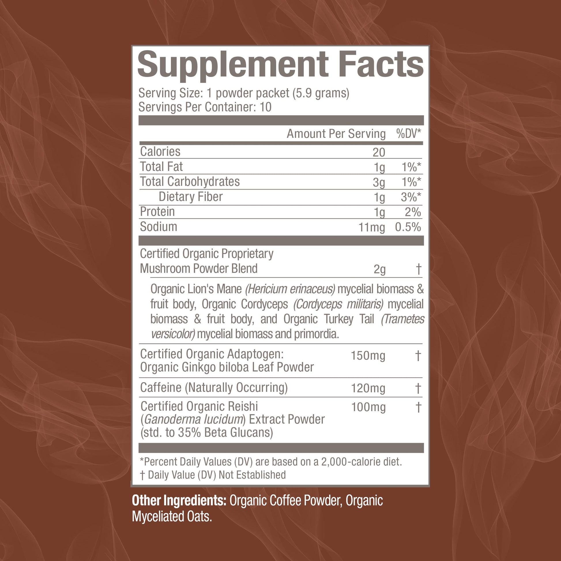 Om Coffee Blend Organic Mushroom Superfood Hot Drink