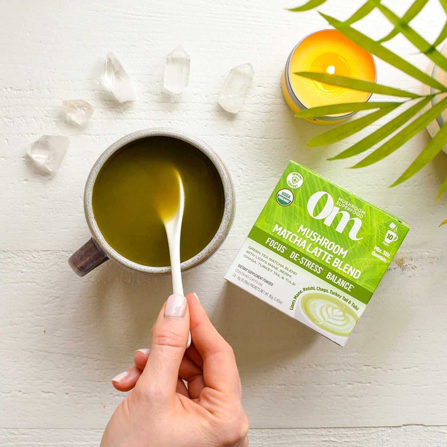 Om Mushroom Matcha Latte Blend