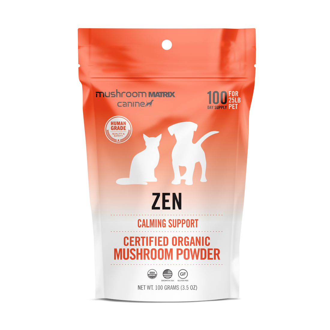 Zen Matrix Calming Supplement for Pets – Mushroom Matrix