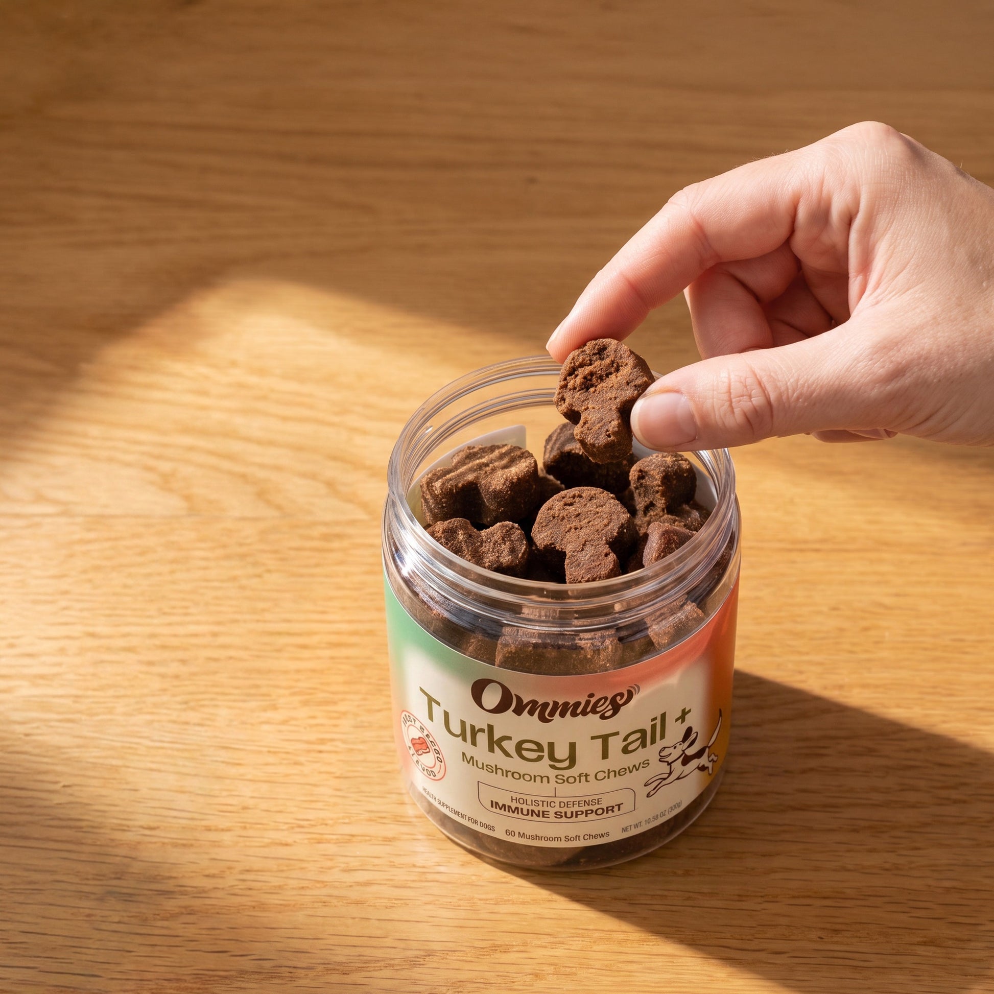 NEW - Ommies Turkey Tail+ Soft Chews for Dogs