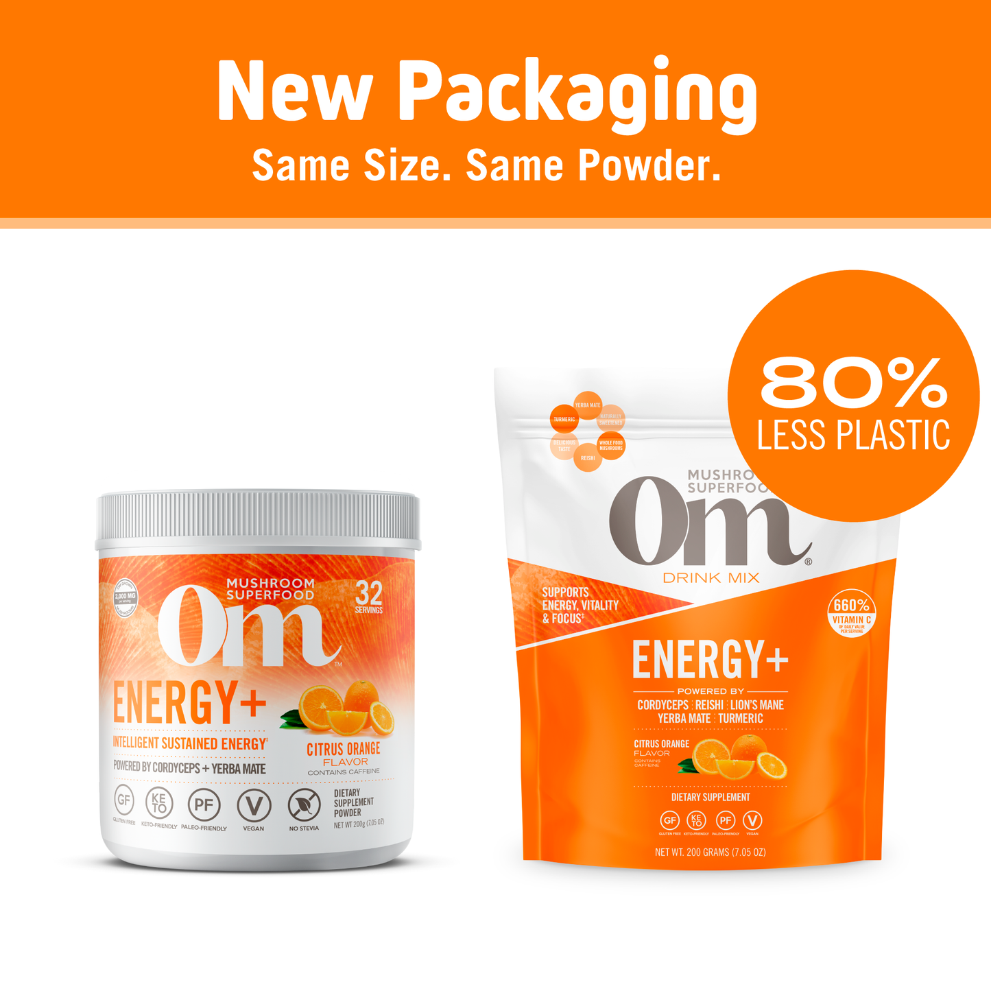 Om Citrus Orange Energy+