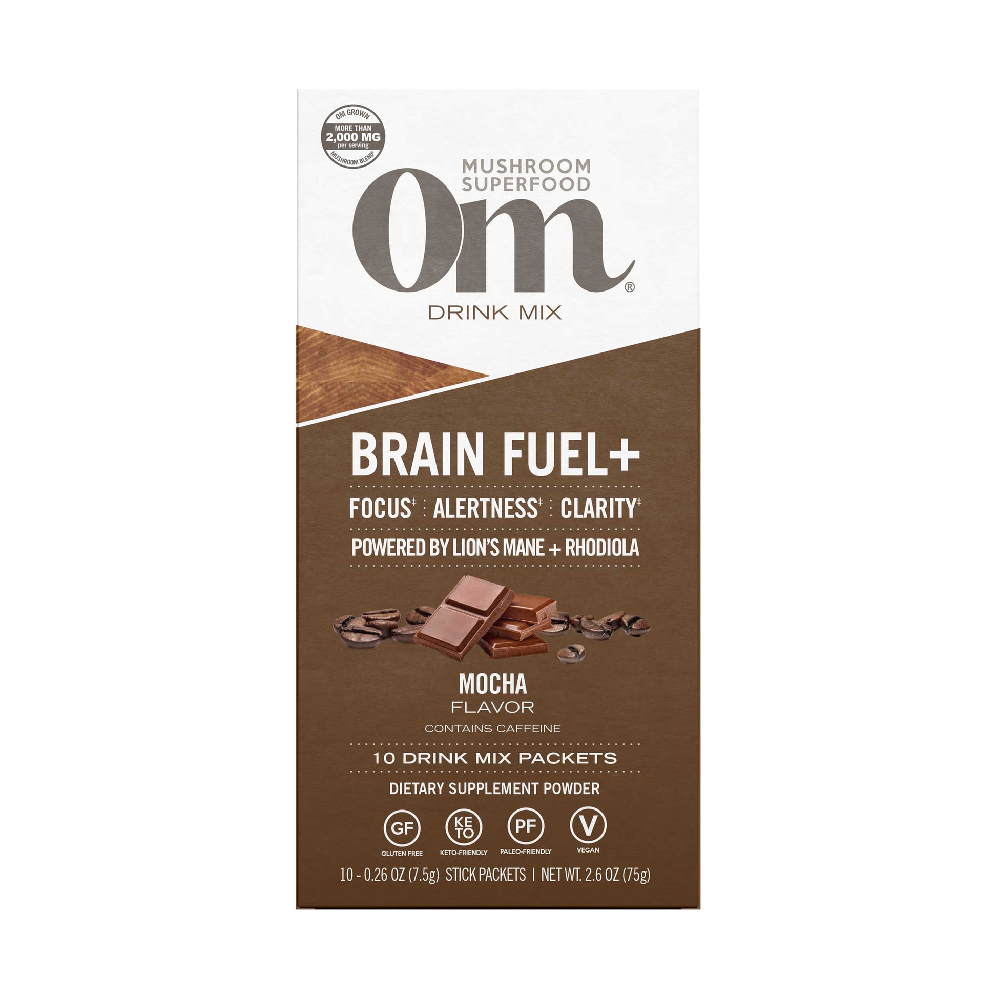 Om Brain Fuel+ Mocha Drink Sticks