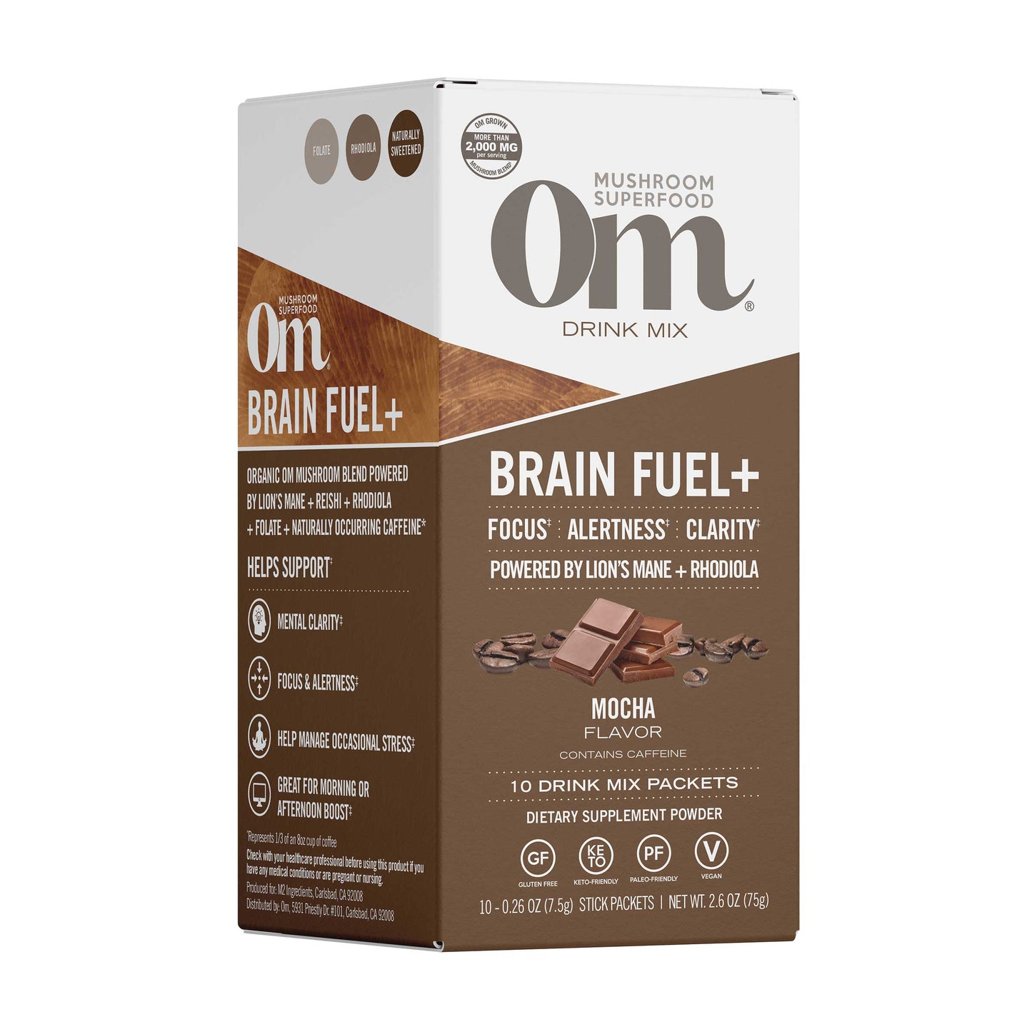 Om Brain Fuel+ Mocha Drink Sticks