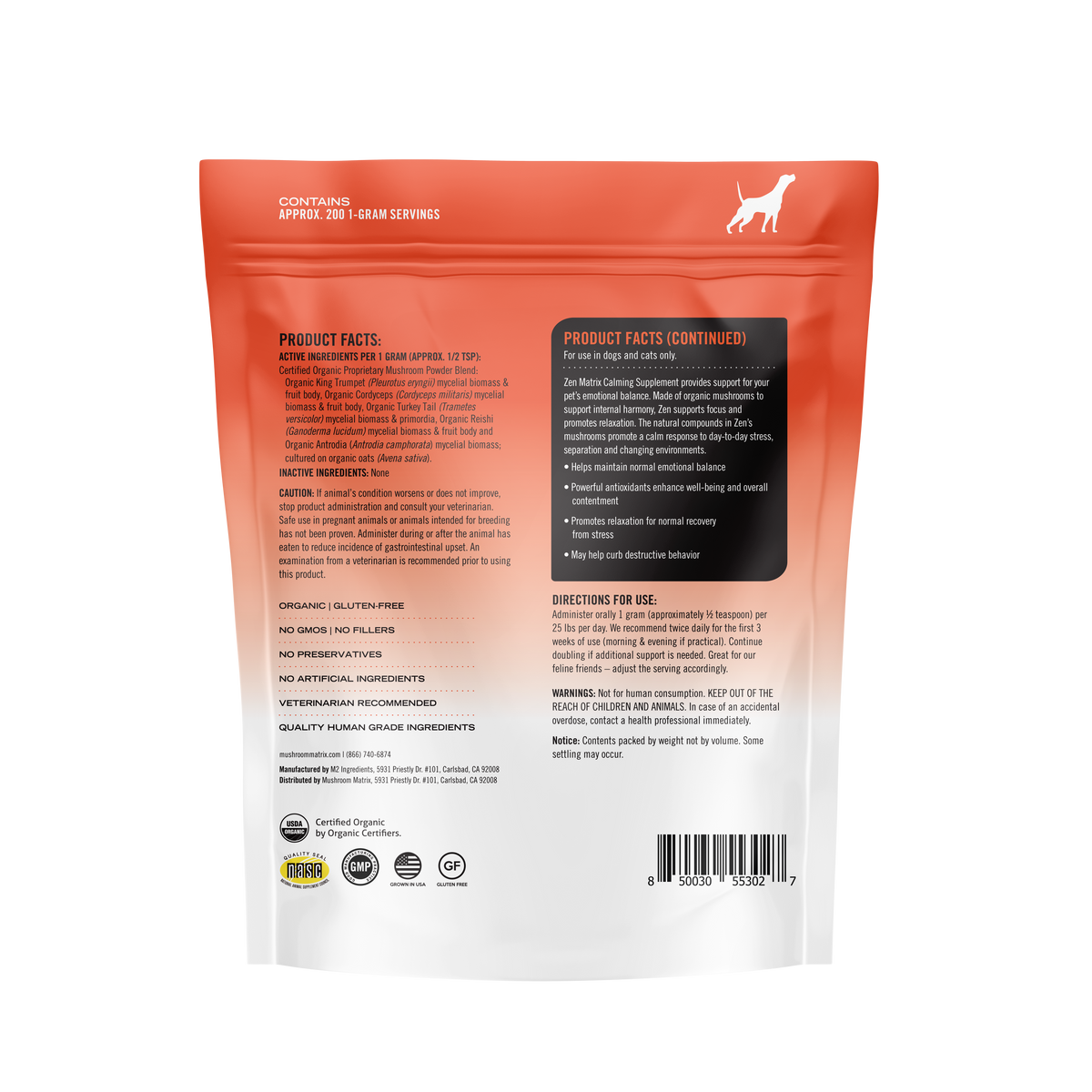 Zen Matrix Zen Matrix Calming Supplement – Mushroom Matrix