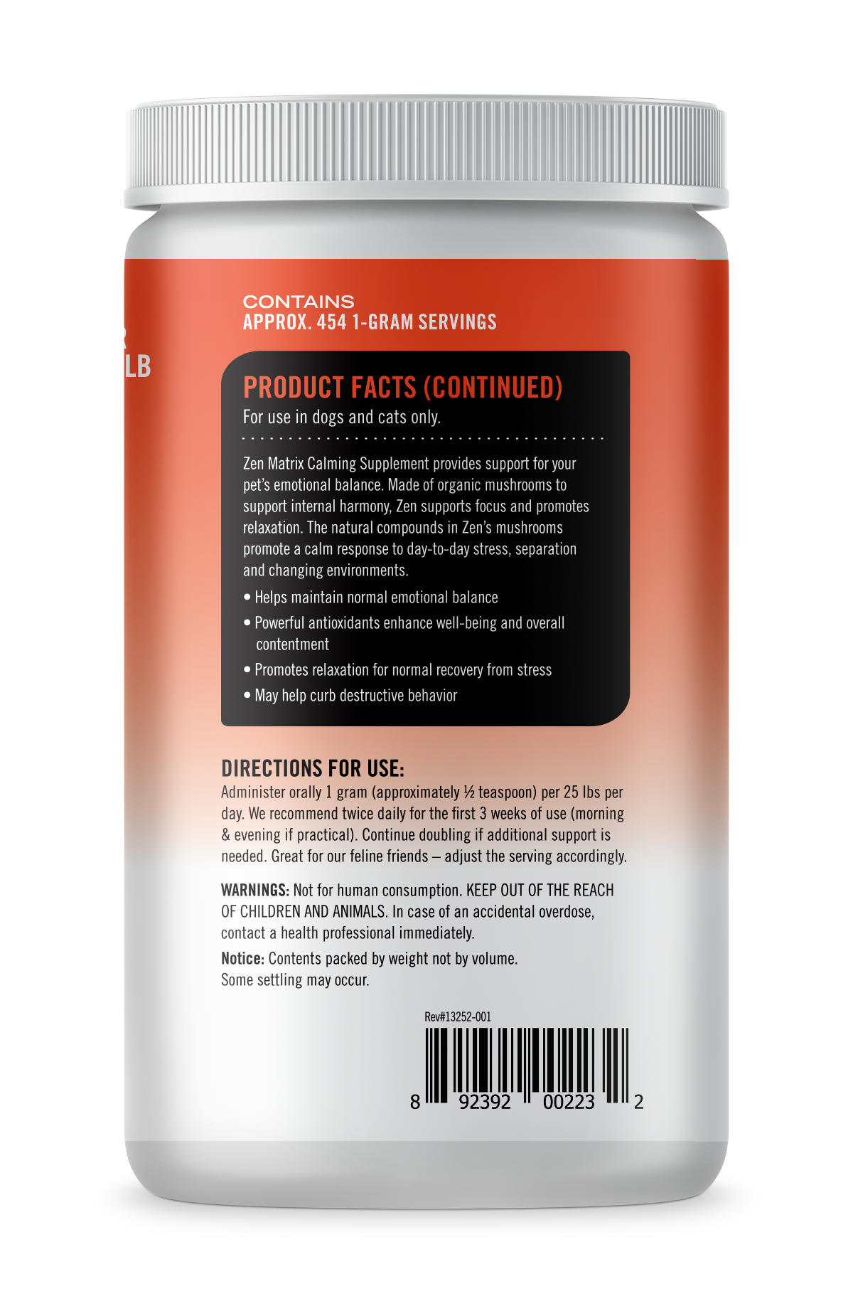 Zen Matrix Zen Matrix Calming Supplement – Mushroom Matrix