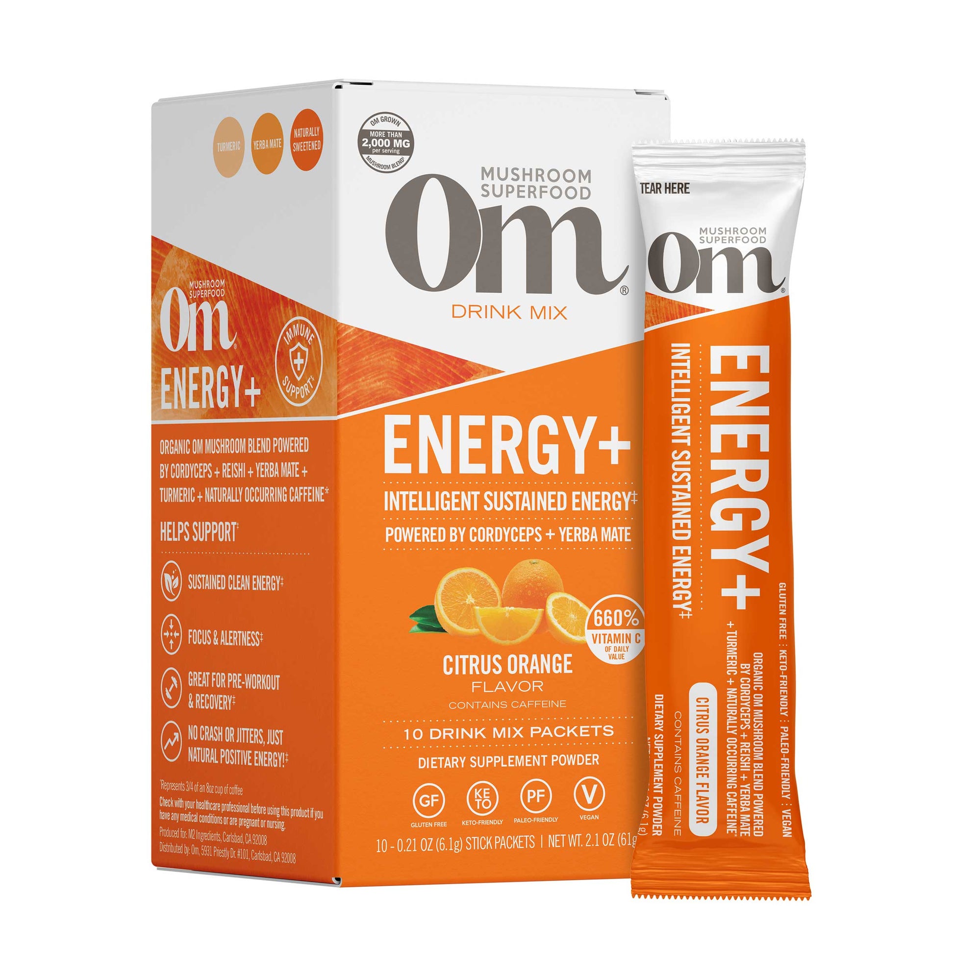 Om Citrus Orange Energy+