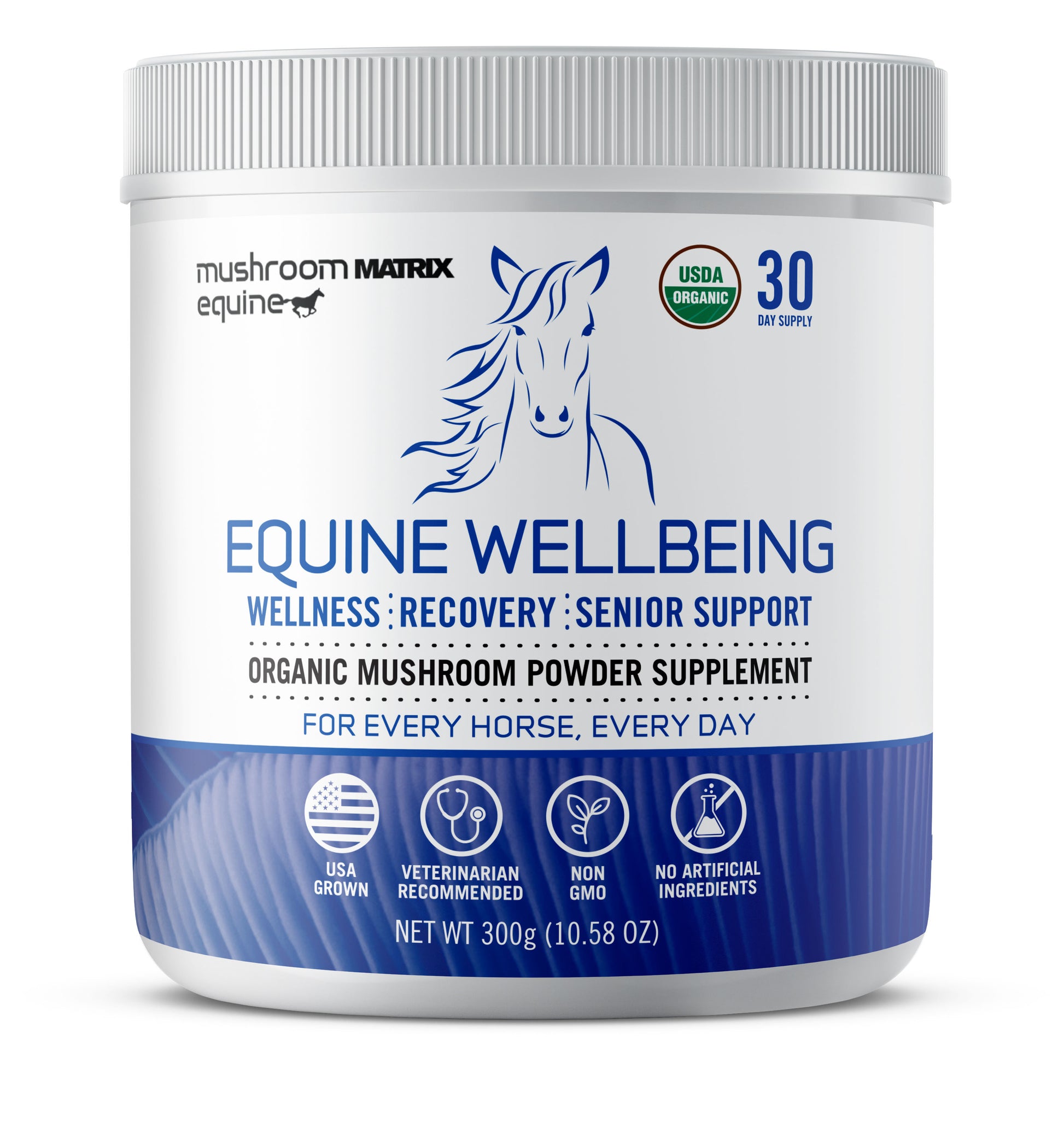 Equine Wellbeing Mushroom Blend - 30 Day Supply