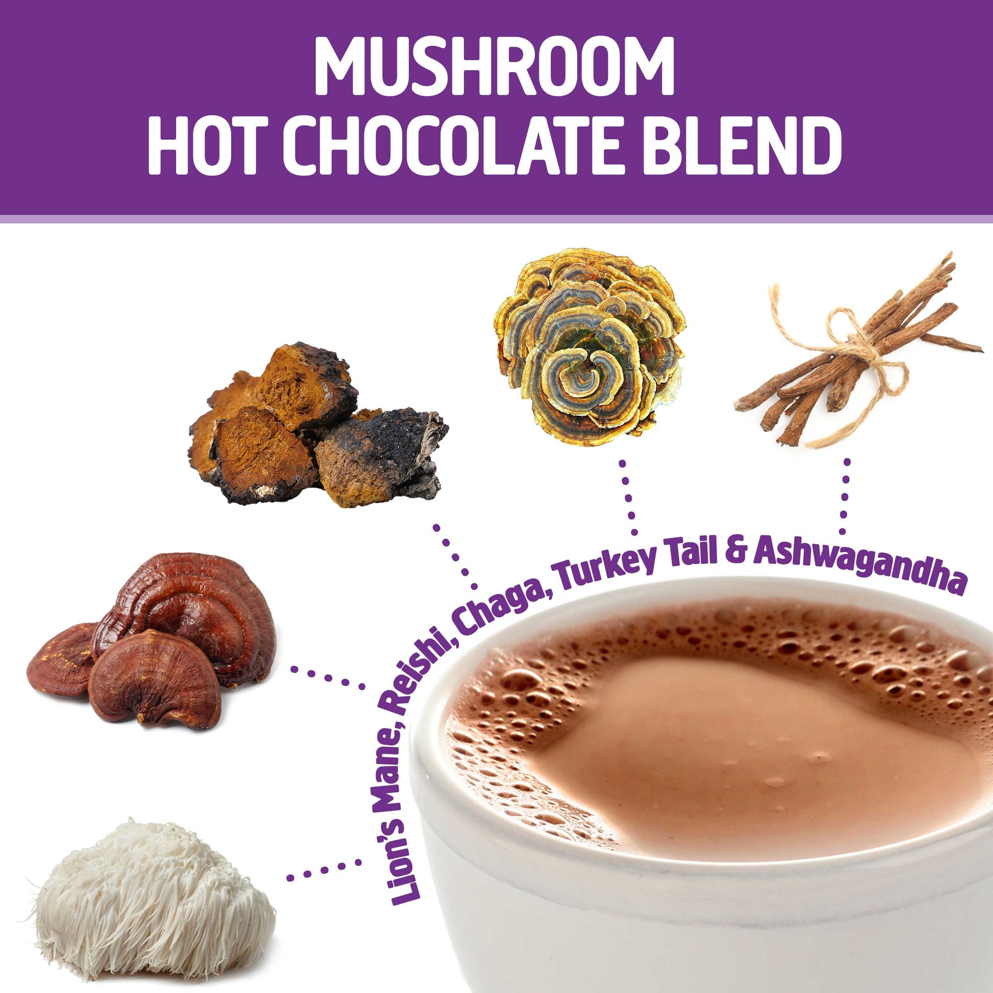 Om Superfood Hot Chocolate Blend, 8.46 oz.